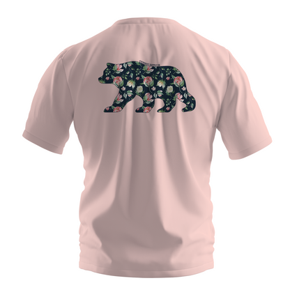 Bear & Blossom Tee | Nature Floral Graphic Shirt – Everdrift Supply Co