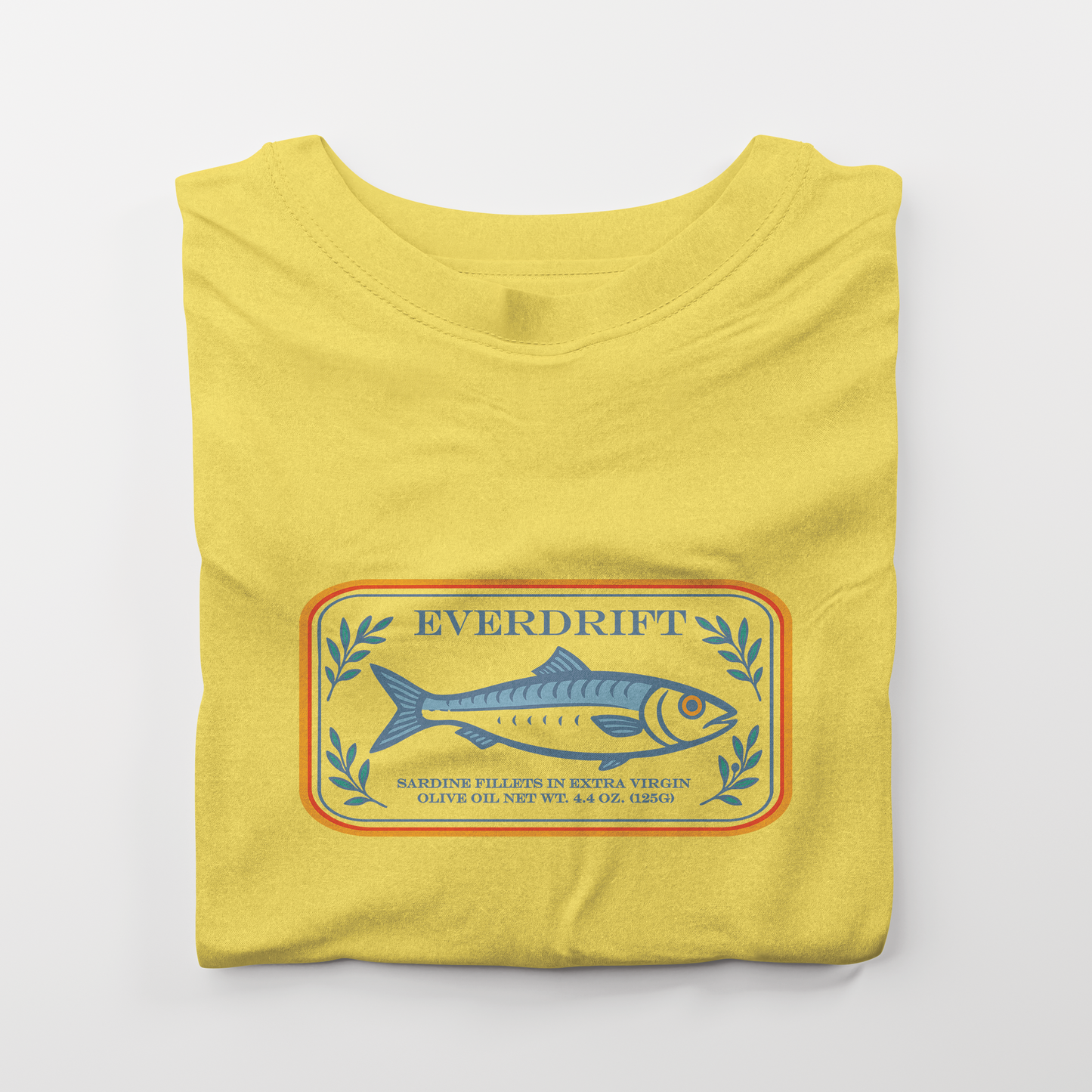 Portside Sardine Tee - Retro Coastal Graphic Shirt – Everdrift Supply Co