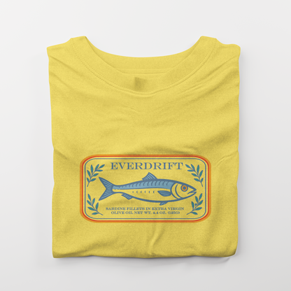 Portside Sardine Tee - Retro Coastal Graphic Shirt – Everdrift Supply Co