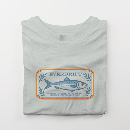 Portside Sardine Tee - Retro Coastal Graphic Shirt – Everdrift Supply Co