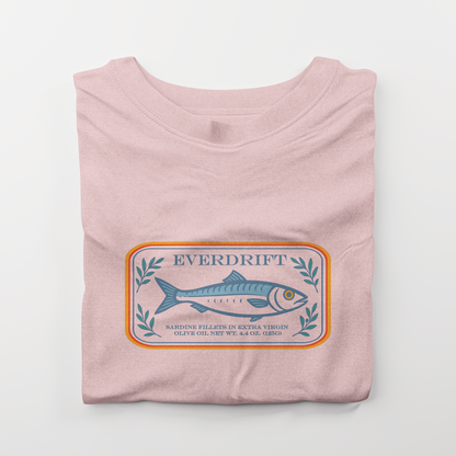 Portside Sardine Tee - Retro Coastal Graphic Shirt – Everdrift Supply Co