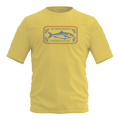 Portside Sardine Tee - Retro Coastal Graphic Shirt – Everdrift Supply Co