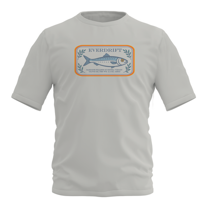 Portside Sardine Tee - Retro Coastal Graphic Shirt – Everdrift Supply Co