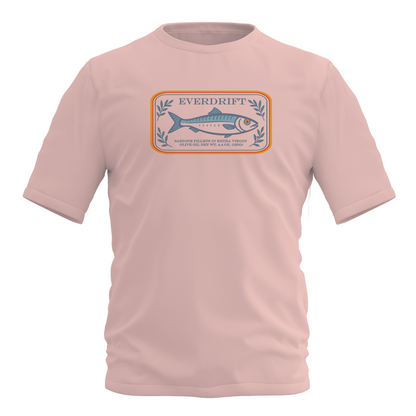 Portside Sardine Tee - Retro Coastal Graphic Shirt – Everdrift Supply Co