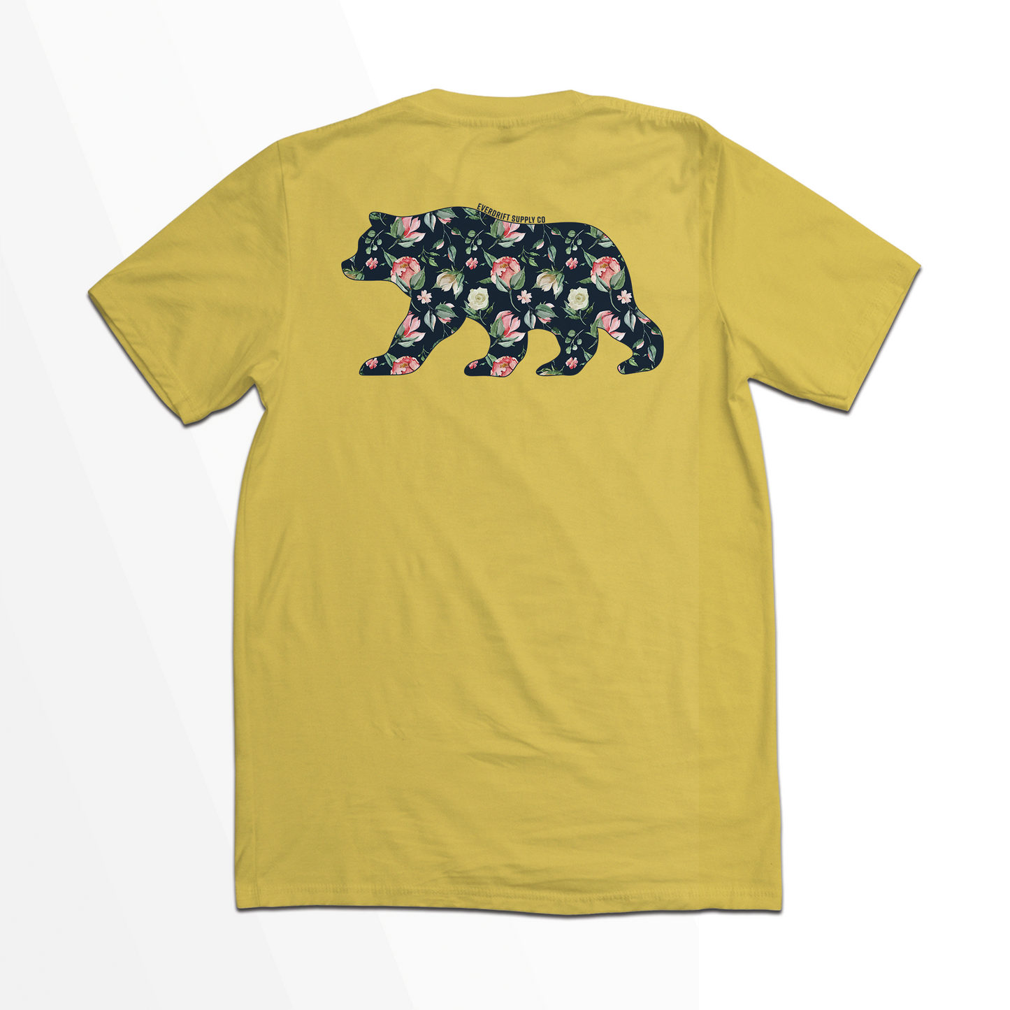 Bear & Blossom Tee | Nature Floral Graphic Shirt – Everdrift Supply Co