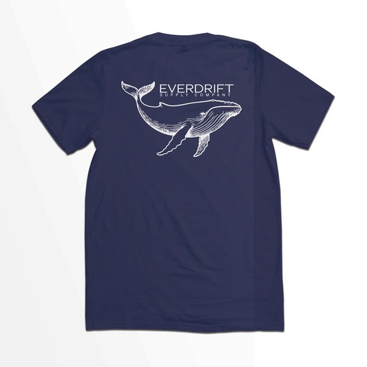 Humpback Whale Tee - Nautical Ocean Shirt – Everdrift Supply Co