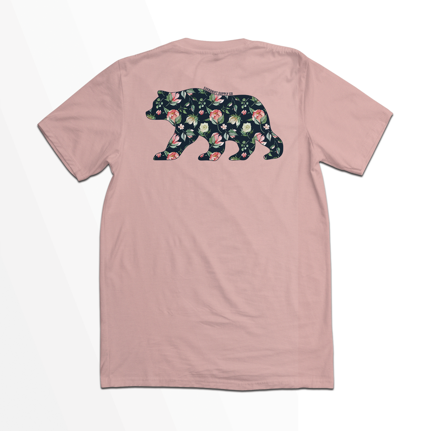 Bear & Blossom Tee | Nature Floral Graphic Shirt – Everdrift Supply Co