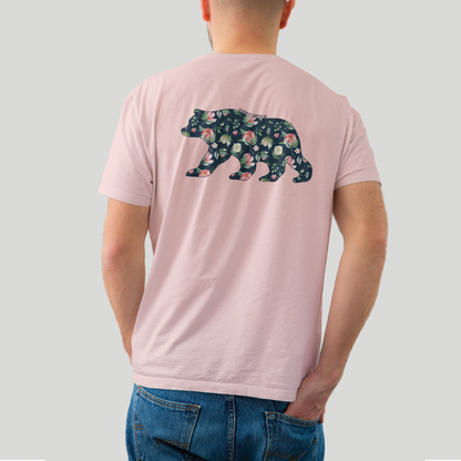 Bear & Blossom Tee | Nature Floral Graphic Shirt – Everdrift Supply Co