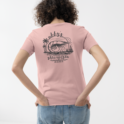 Abby’s Shrimp by the Sea Tee | Coastal Retro Shirt – Everdrift Supply Co