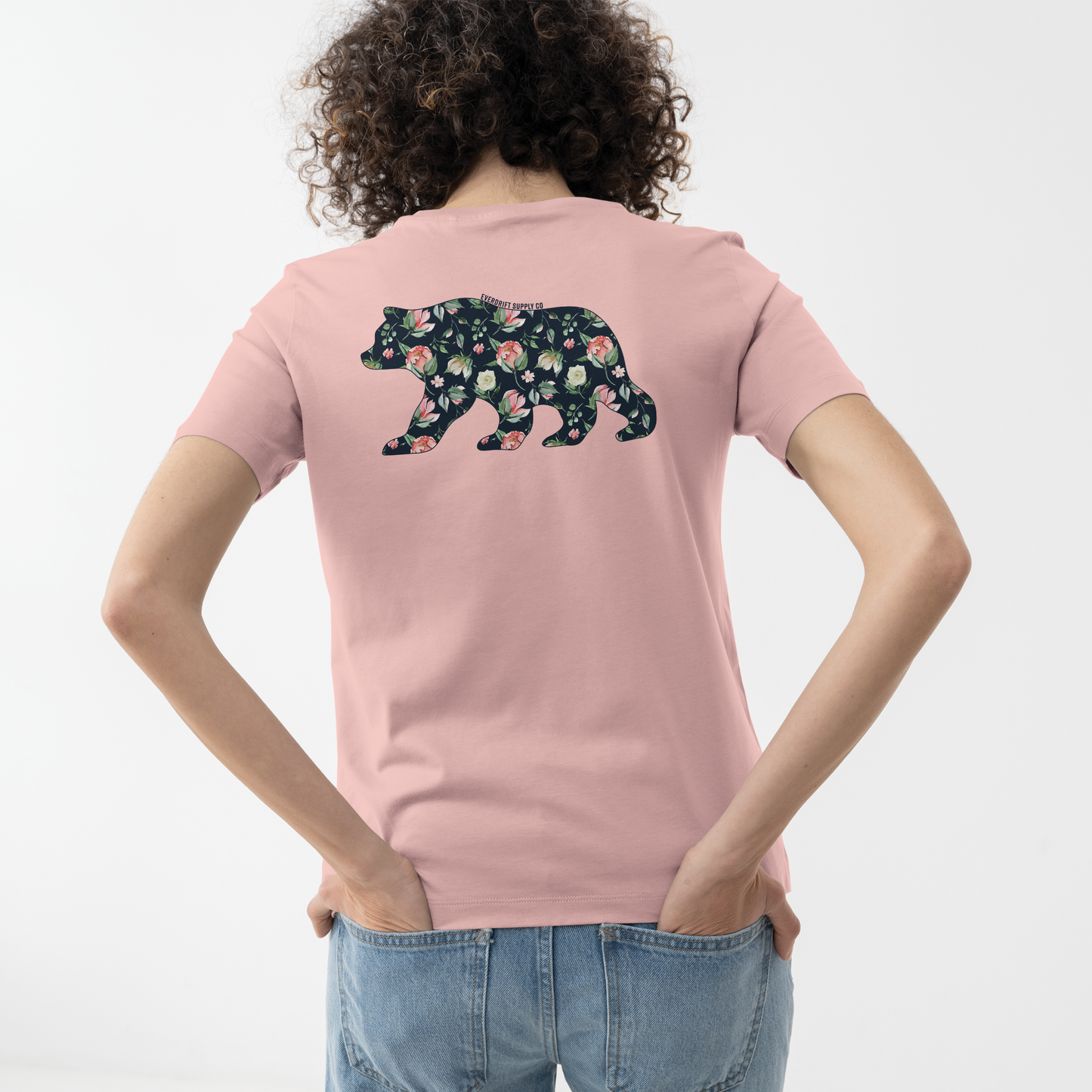 Bear & Blossom Tee | Nature Floral Graphic Shirt – Everdrift Supply Co