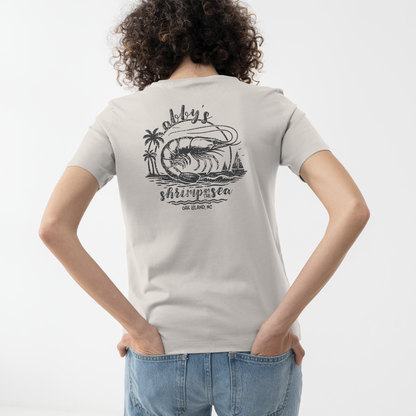 Abby’s Shrimp by the Sea Tee | Coastal Retro Shirt – Everdrift Supply Co