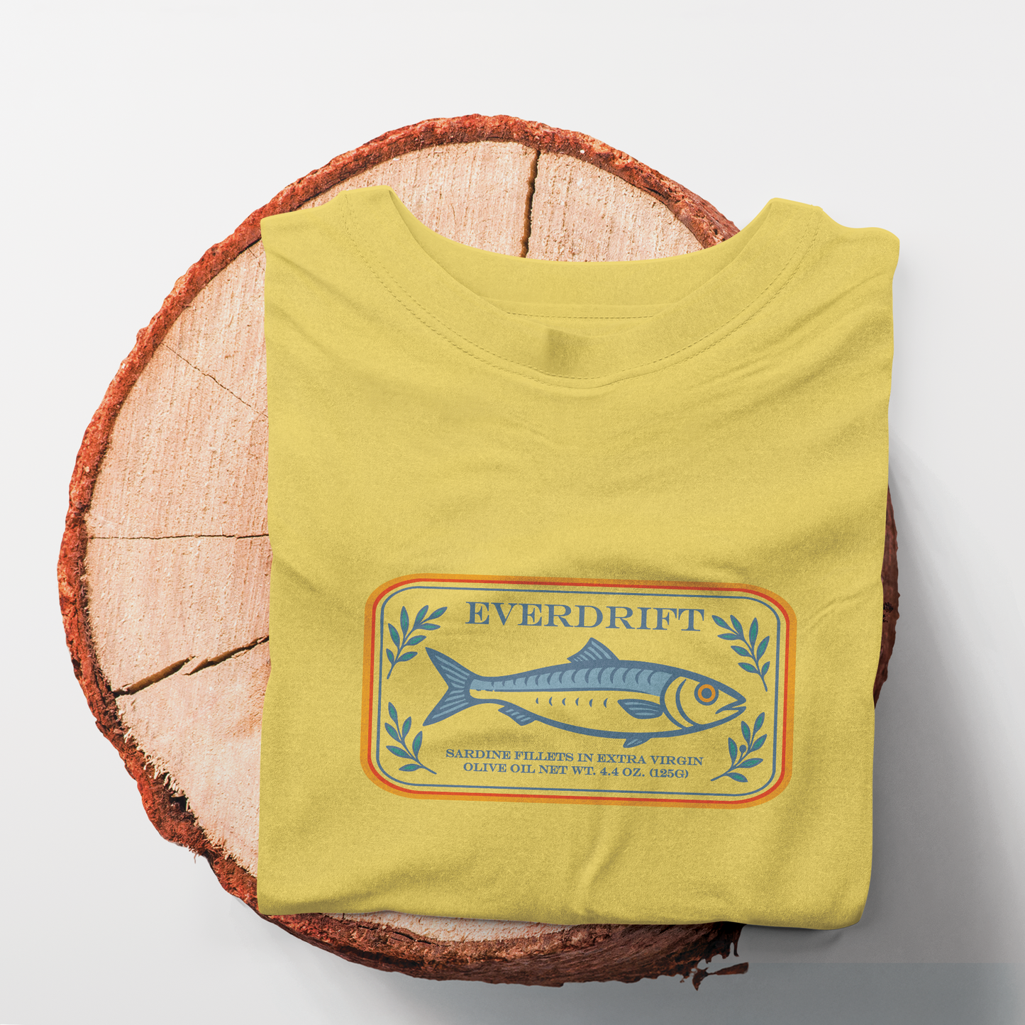 Portside Sardine Tee - Retro Coastal Graphic Shirt – Everdrift Supply Co