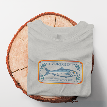 Portside Sardine Tee - Retro Coastal Graphic Shirt – Everdrift Supply Co