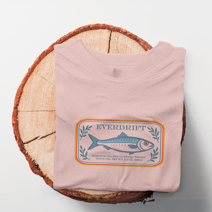 Portside Sardine Tee - Retro Coastal Graphic Shirt – Everdrift Supply Co